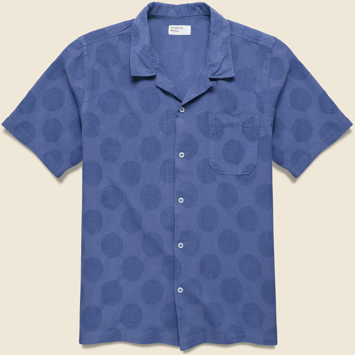 Dot Print Road Shirt - Blue – STAG Provisions