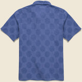 Dot Print Road Shirt - Blue - Universal Works - STAG Provisions - Tops - S/S Woven - Dot