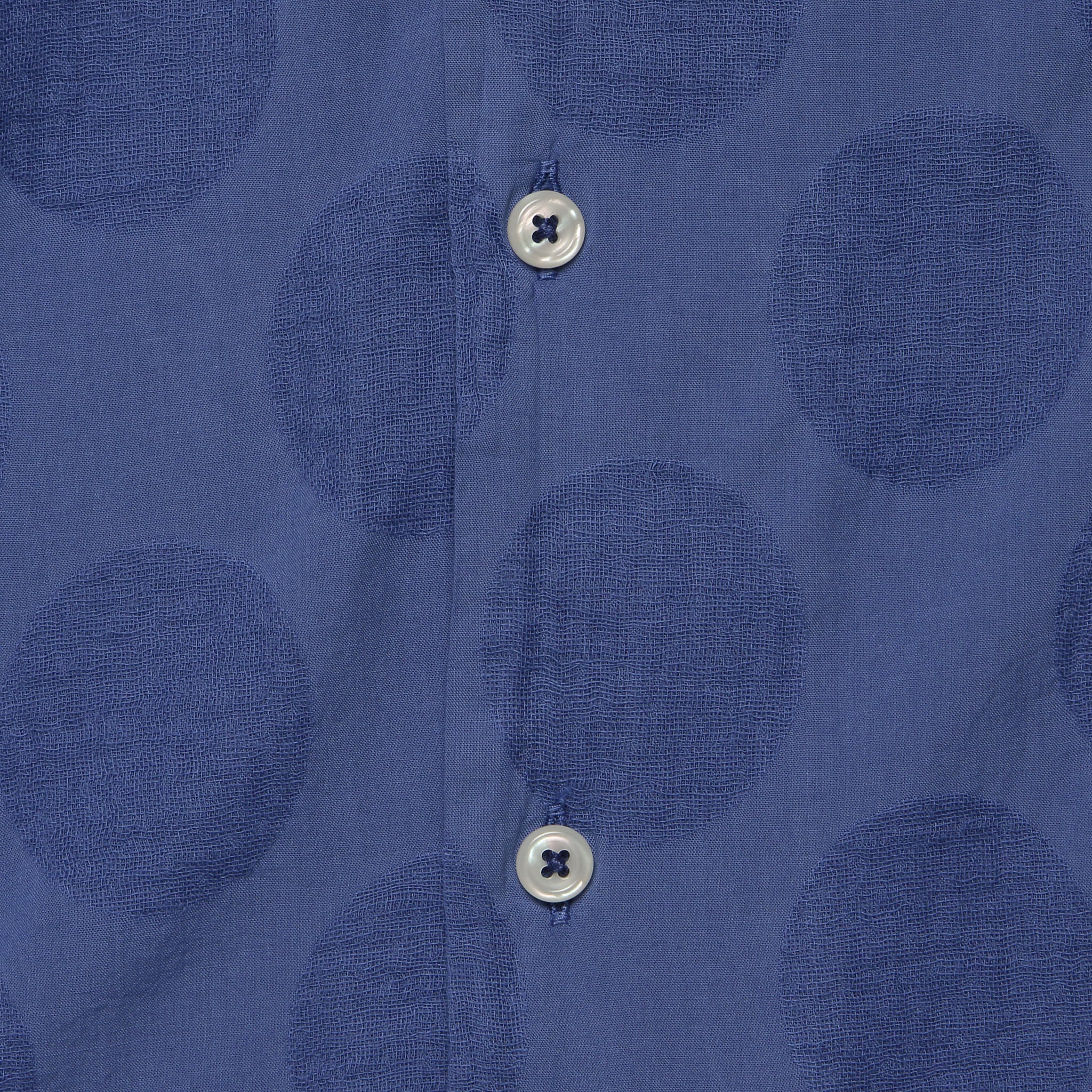 Dot Print Road Shirt - Blue - Universal Works - STAG Provisions - Tops - S/S Woven - Dot