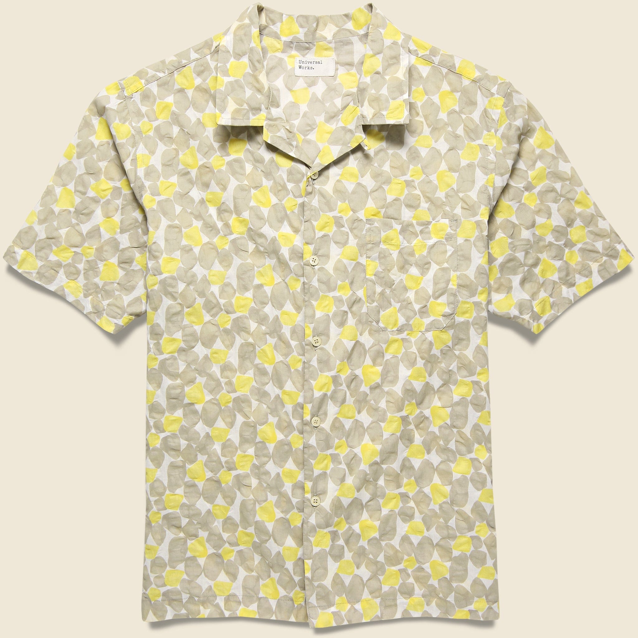 Takihyo Print Road Shirt - Yellow - Universal Works - STAG Provisions - Tops - S/S Woven - Other Pattern