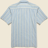Nisi Cotton Camp Shirt - Blue - Universal Works - STAG Provisions - Tops - S/S Woven - Stripe