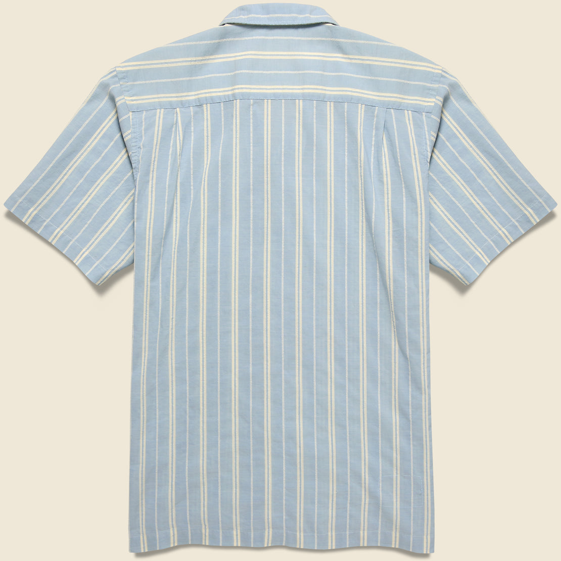 Nisi Cotton Camp Shirt - Blue - Universal Works - STAG Provisions - Tops - S/S Woven - Stripe