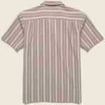Nisi Cotton Camp Shirt - Brown - Universal Works - STAG Provisions - Tops - S/S Woven - Stripe