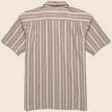 Nisi Cotton Camp Shirt - Brown - Universal Works - STAG Provisions - Tops - S/S Woven - Stripe