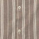 Nisi Cotton Camp Shirt - Brown - Universal Works - STAG Provisions - Tops - S/S Woven - Stripe