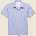 Seersucker Camp Shirt - Sky - Universal Works - STAG Provisions - Tops - S/S Woven - Seersucker