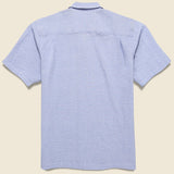Seersucker Camp Shirt - Sky - Universal Works - STAG Provisions - Tops - S/S Woven - Seersucker