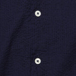 Seersucker Camp Shirt - Navy - Universal Works - STAG Provisions - Tops - S/S Woven - Seersucker