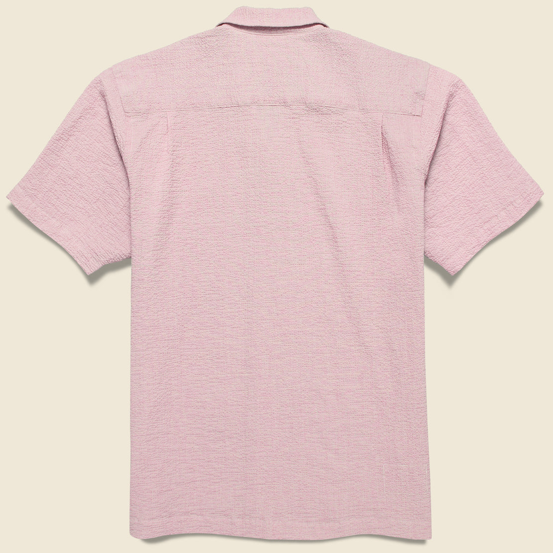 Seersucker Camp Shirt - Pink - Universal Works - STAG Provisions - Tops - S/S Woven - Seersucker