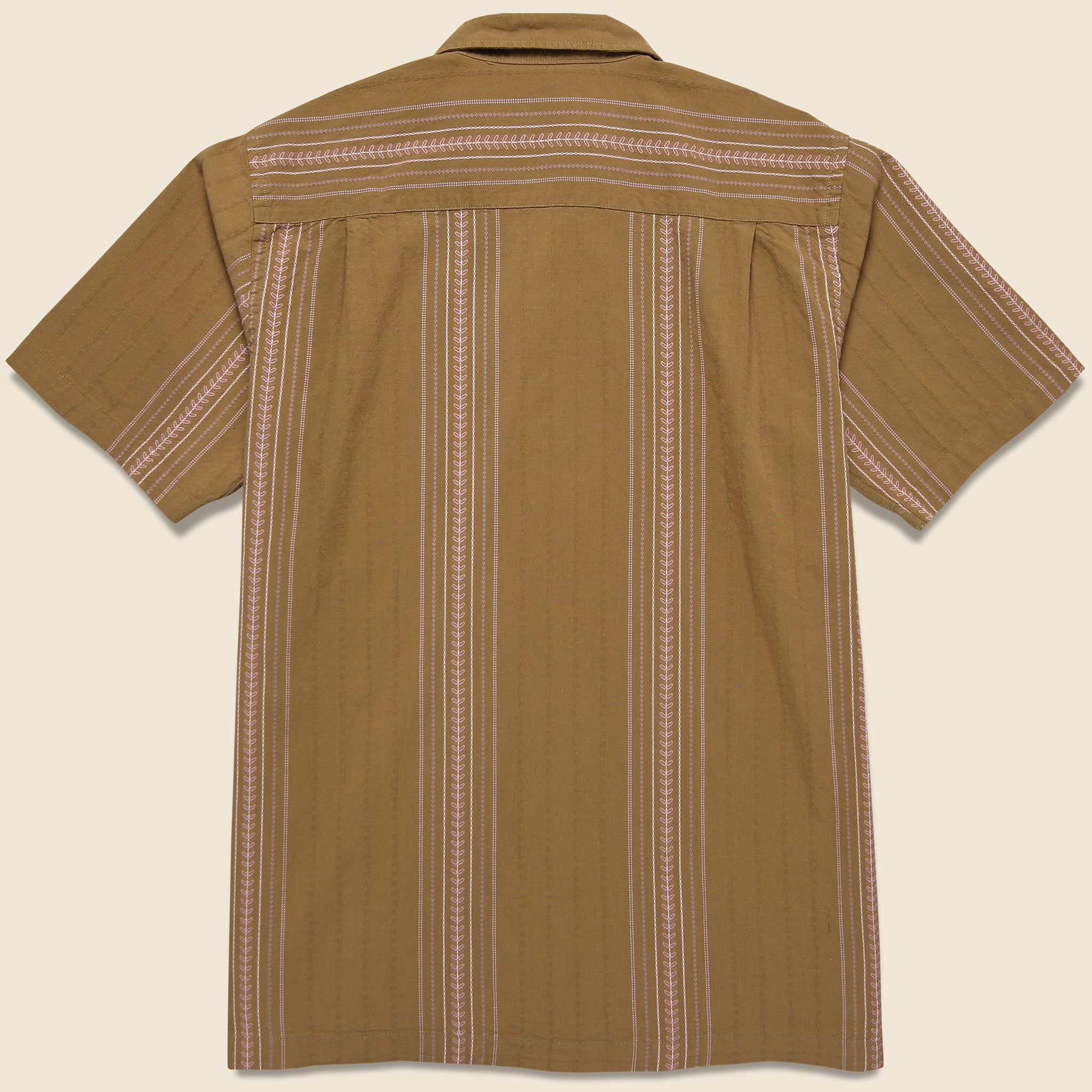 Deck Cotton Camp Shirt - Sand - Universal Works - STAG Provisions - Tops - S/S Woven - Other Pattern