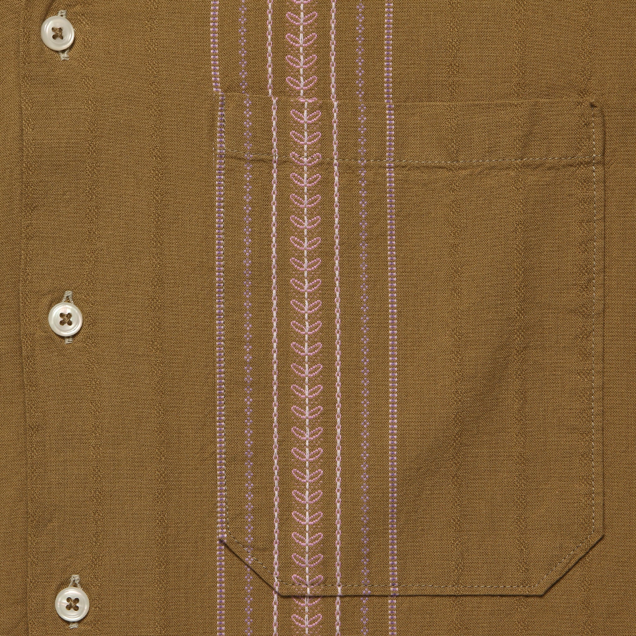Deck Cotton Camp Shirt - Sand - Universal Works - STAG Provisions - Tops - S/S Woven - Other Pattern