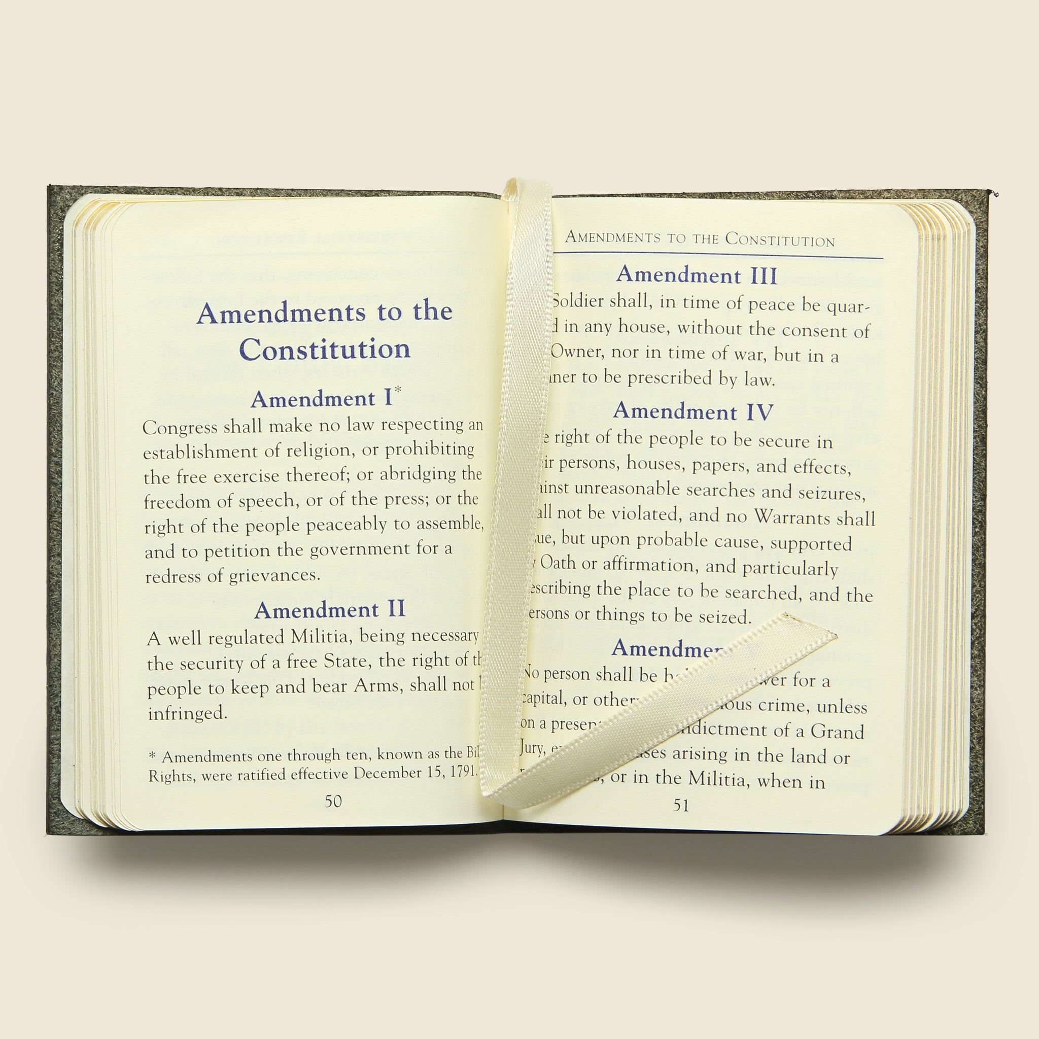 Mini Constitution - Black Leather - Bookstore - STAG Provisions - Gift - Books