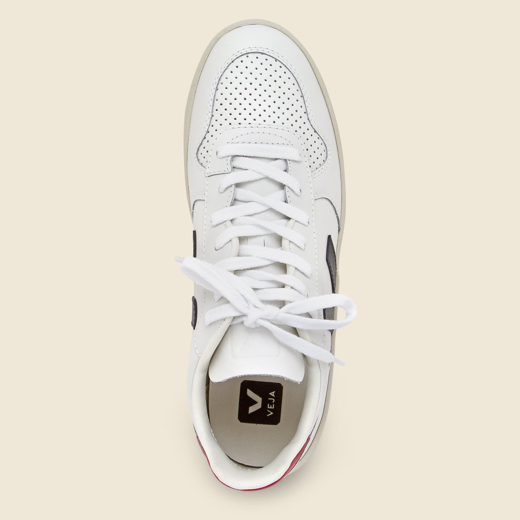 
                          V-10 Leather Sneaker - Extra White/Nautico - Veja - STAG Provisions - Shoes - Athletic
                        