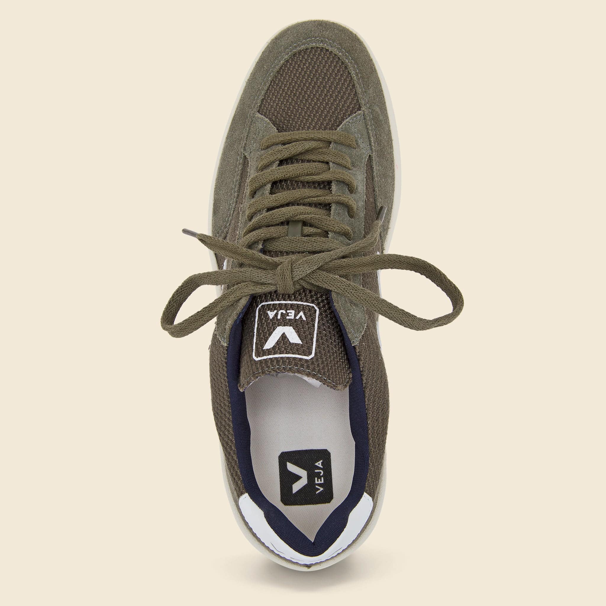 V-12 Mesh Sneaker - Olive/White - Veja - STAG Provisions - Shoes - Athletic