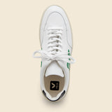 V-12 Leather Sneaker - Extra White/Emeraude Black - Veja - STAG Provisions - Shoes - Athletic