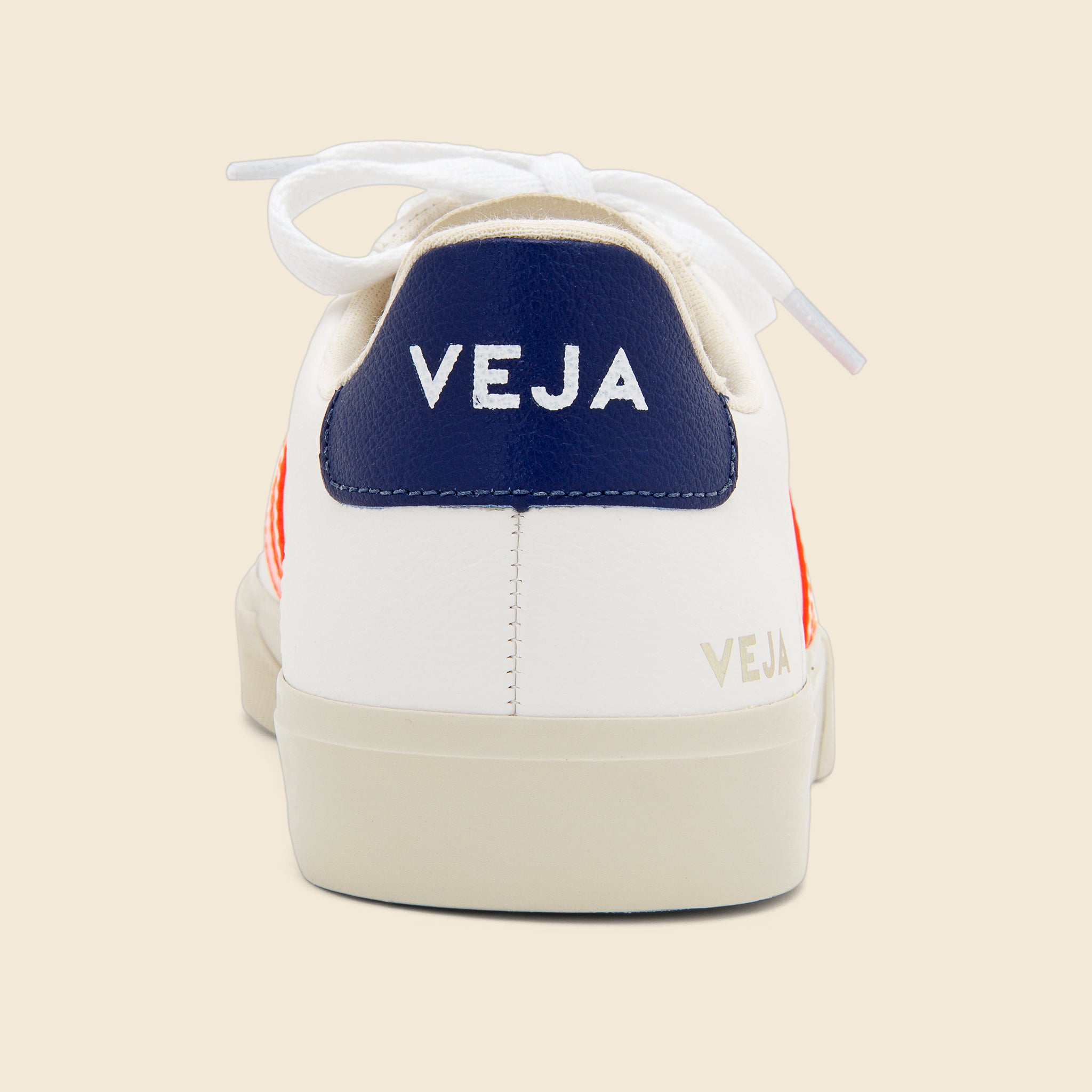 
                          Campo ChromeFree Leather Sneaker - Extra White/Orange/Cobalt - Veja - STAG Provisions - Shoes - Athletic
                        