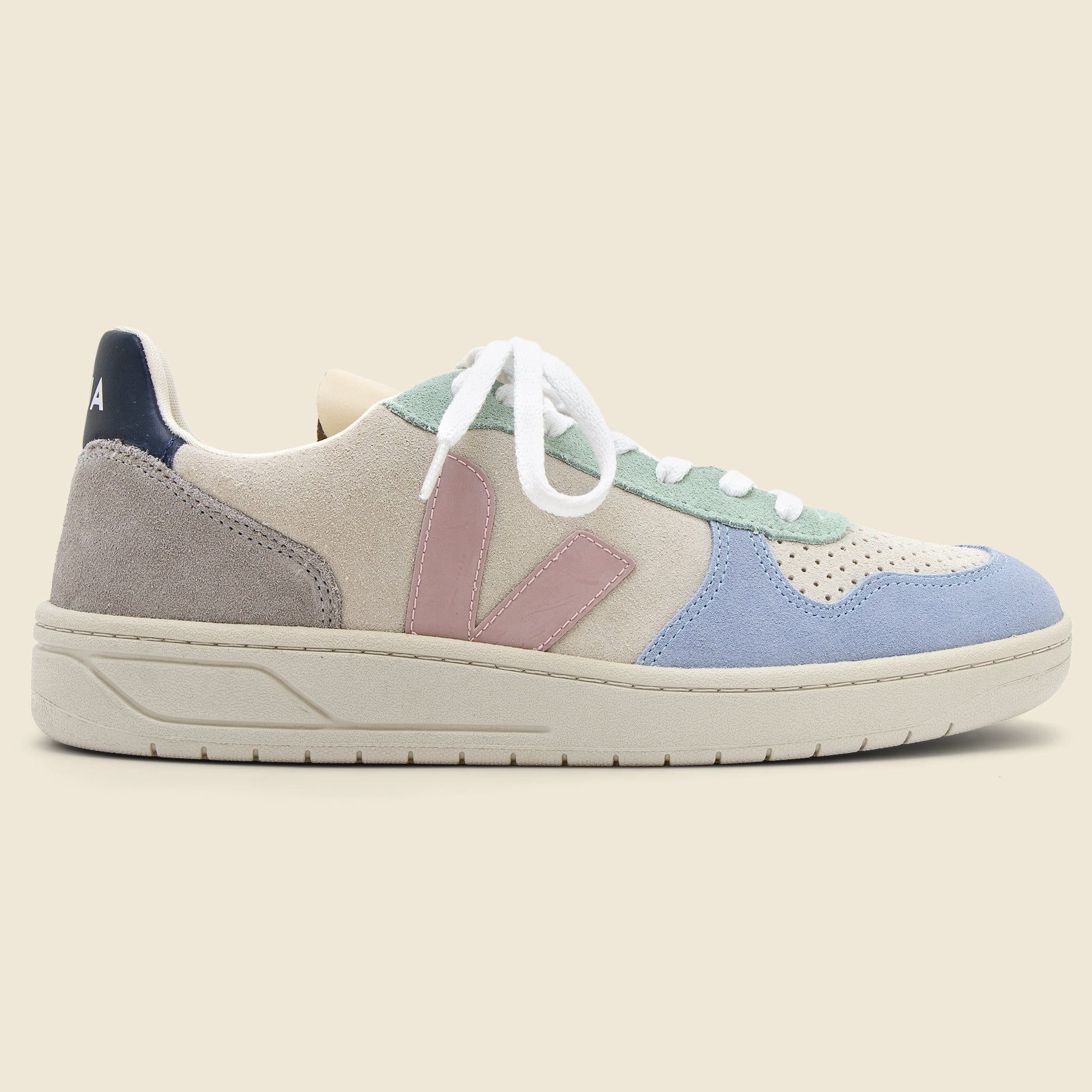 V-10 Suede Sneaker - Multico Natural Babe - Veja - STAG Provisions - Shoes - Athletic