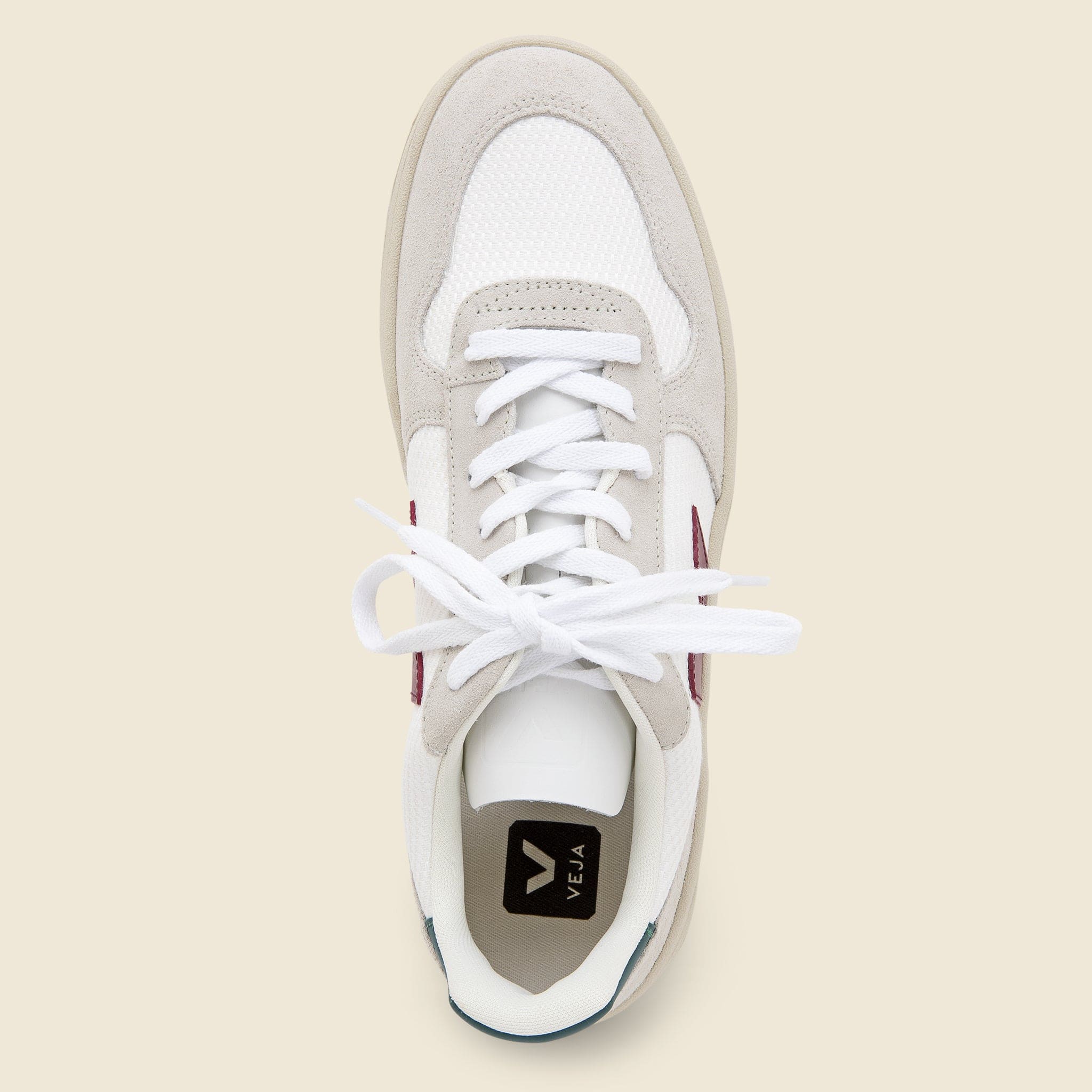 V-10 B-Mesh Sneaker - White/Marsala/Brittany - Veja - STAG Provisions - Shoes - Athletic