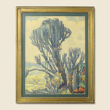 Saguaro Cactus Watercolor Painting - Franz Winniger - Vintage - STAG Provisions - W - One & Done - Art
