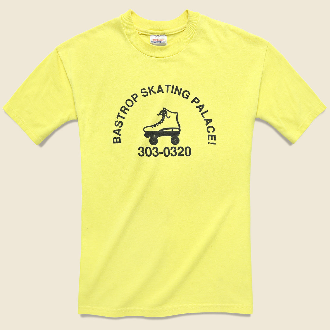 Vintage Bastrop Skating Palace T-Shirt - Yellow