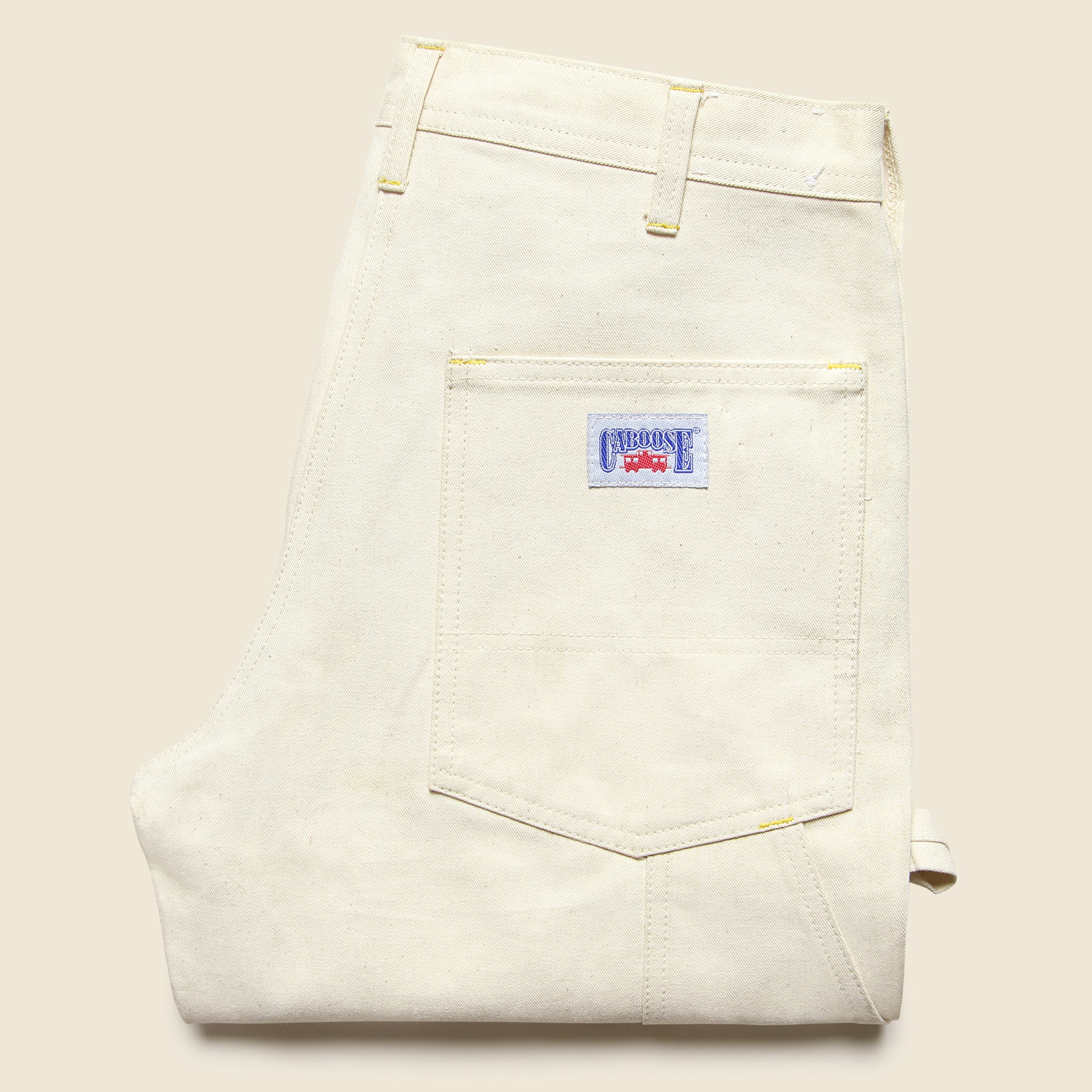 
                          Deadstock Caboose Canvas Pants - Natural - Vintage - STAG Provisions - W - One &amp; Done - Apparel
                        