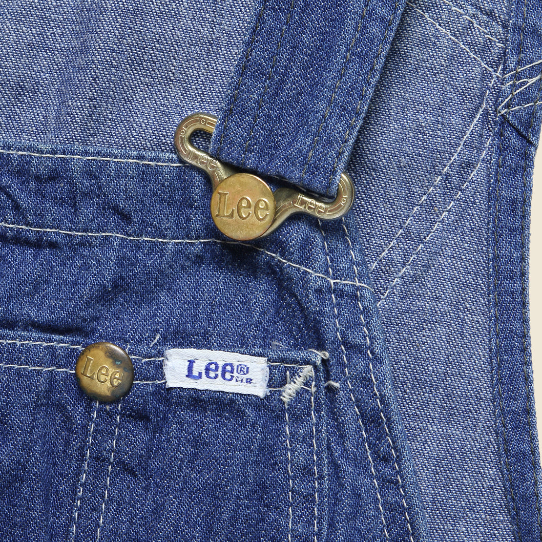 Lee Denim Overalls - Indigo - Vintage - STAG Provisions - W - One & Done - Apparel