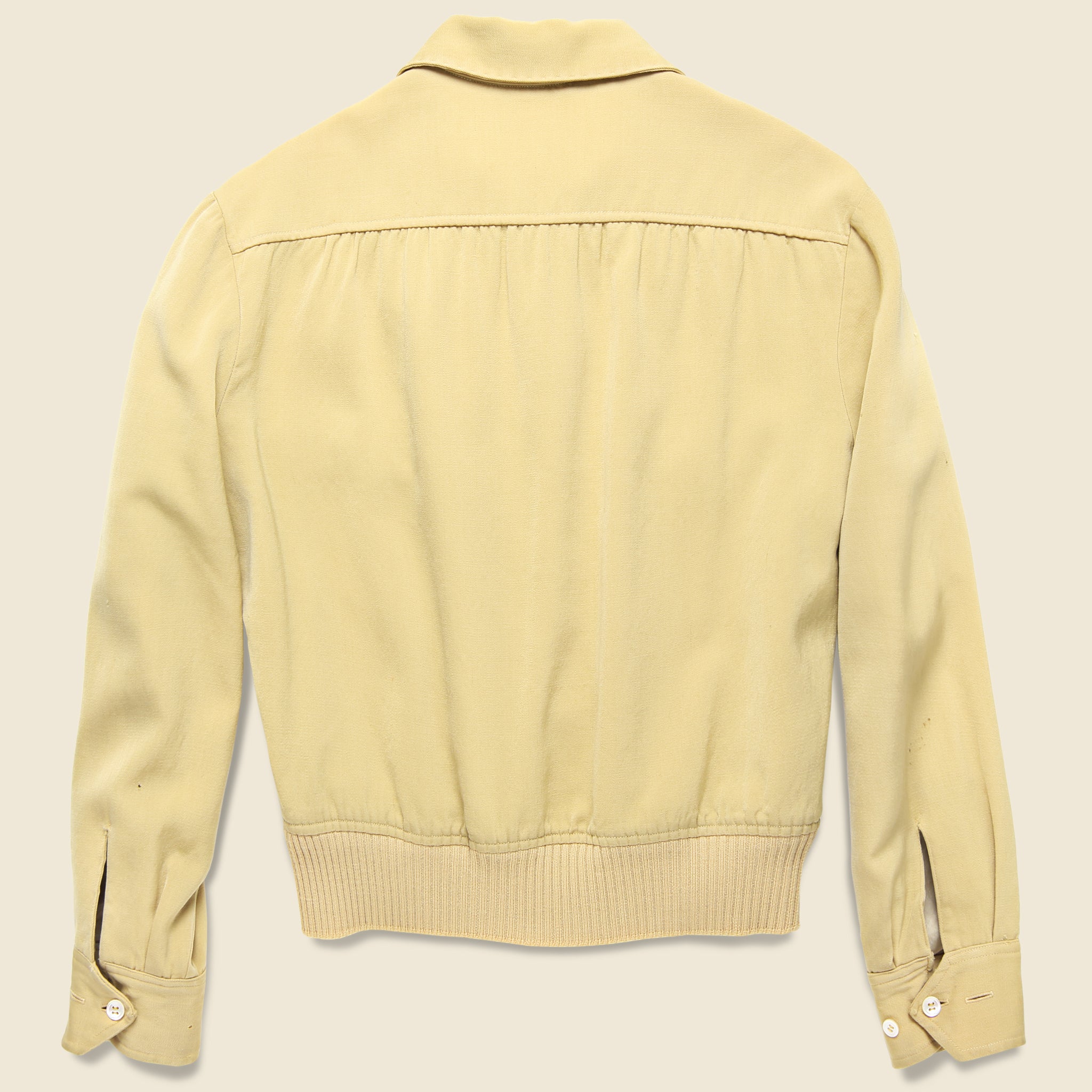 
                          Sam Solomon Silk/Wool Bomber - Pale Yellow - Vintage - STAG Provisions - W - One &amp; Done - Apparel
                        