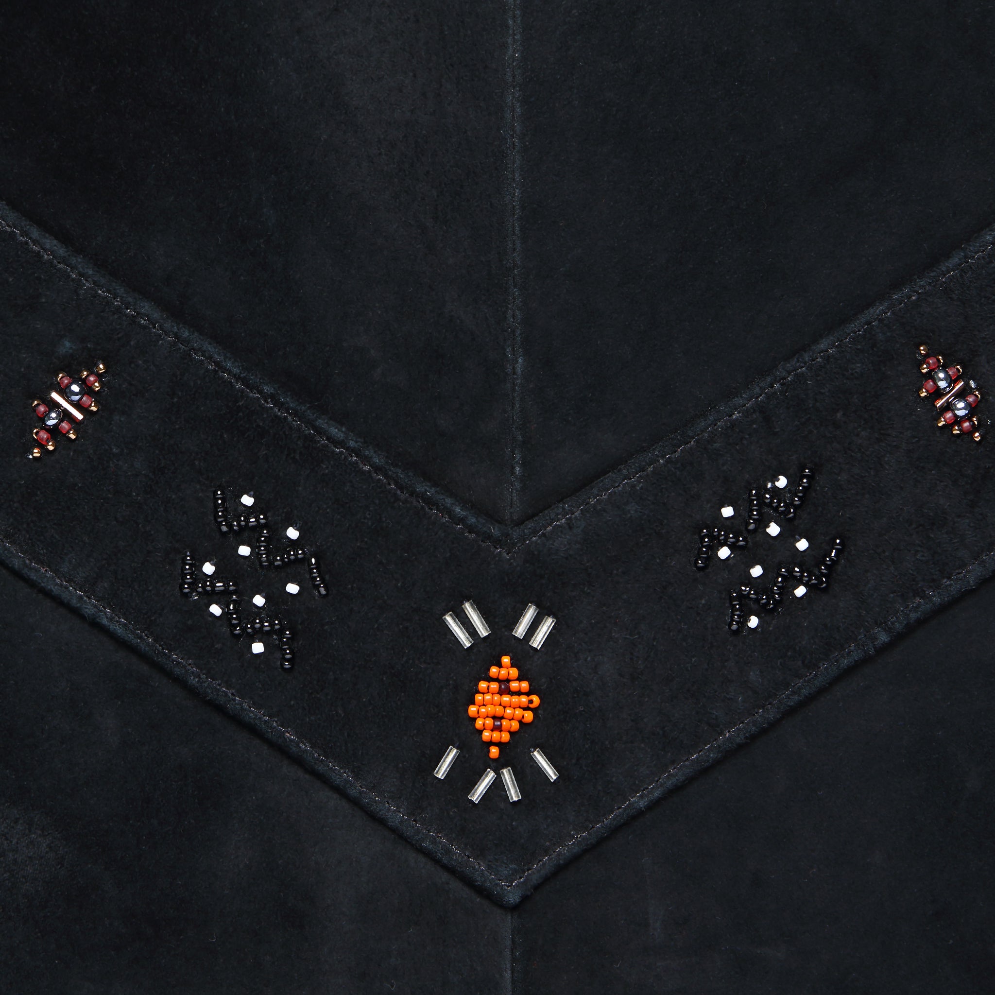 
                          Frontier Bead &amp; Concho Suede Jacket - Black - Vintage - STAG Provisions - W - One &amp; Done - Apparel
                        