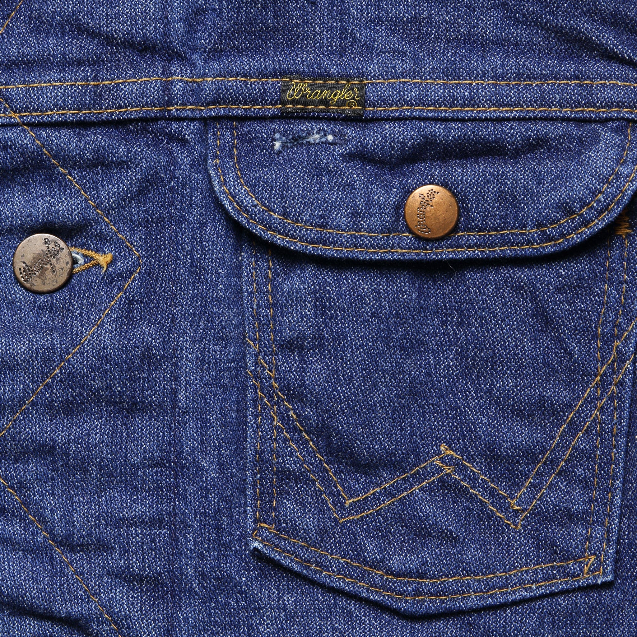 
                          Wrangler Selvedge Denim Jacket - Dark Wash - Vintage - STAG Provisions - W - One &amp; Done - Apparel
                        