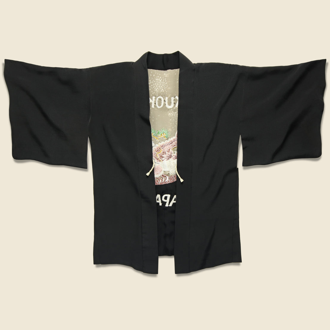 Embroidered Silk Kimono - Eagle Fukuoka - Vintage - STAG Provisions - W - One & Done - Apparel