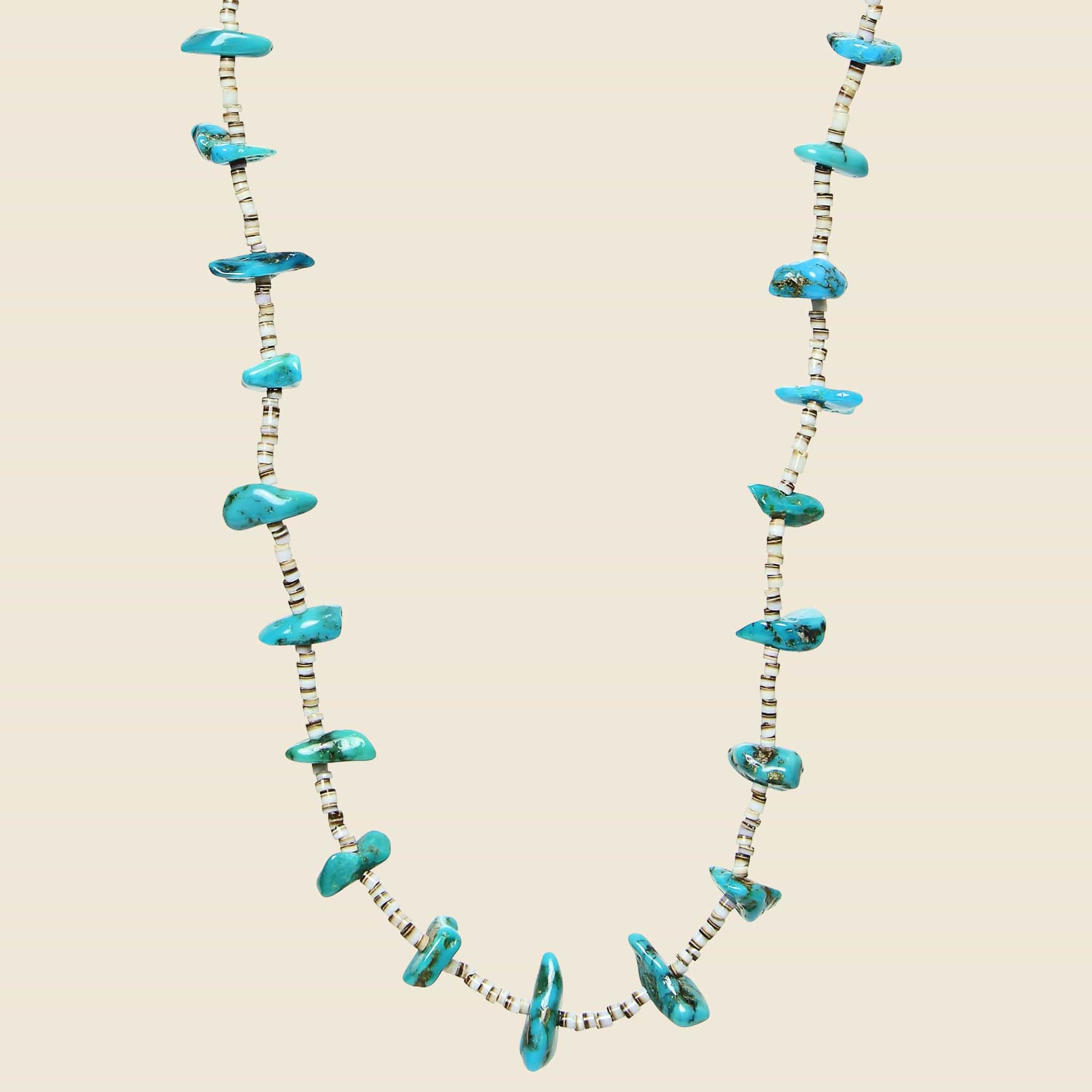 
                          Turquoise &amp; Heishe Shell Necklace - Vintage - STAG Provisions - W - One &amp; Done - Accessories &amp; Jewelry
                        