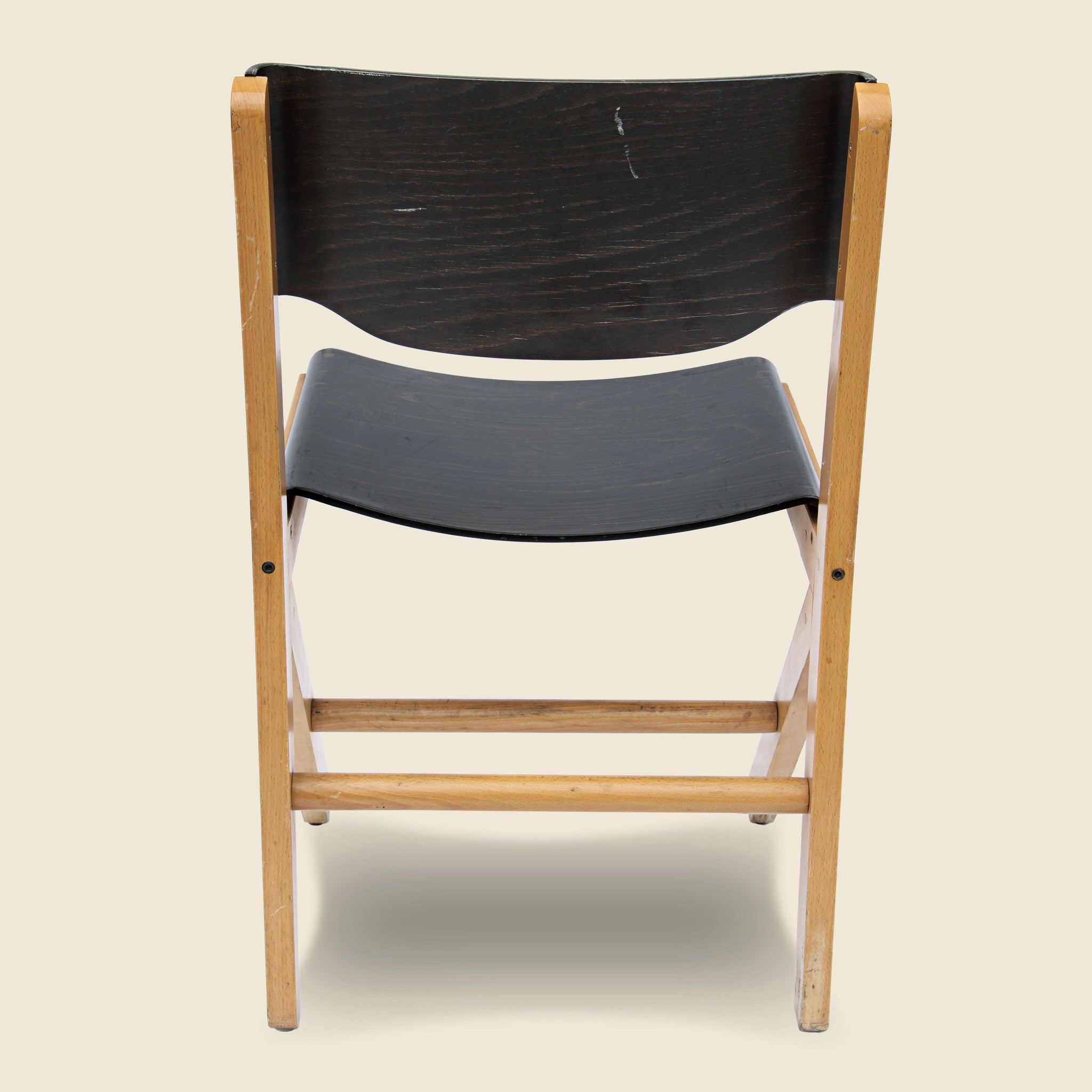 
                          English Industrial Plywood Chair - Black - Vintage - STAG Provisions - One &amp; Done - Furniture
                        