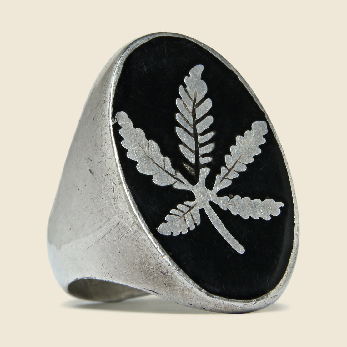 Vintage 1960s Sterling Silver Pot Ring