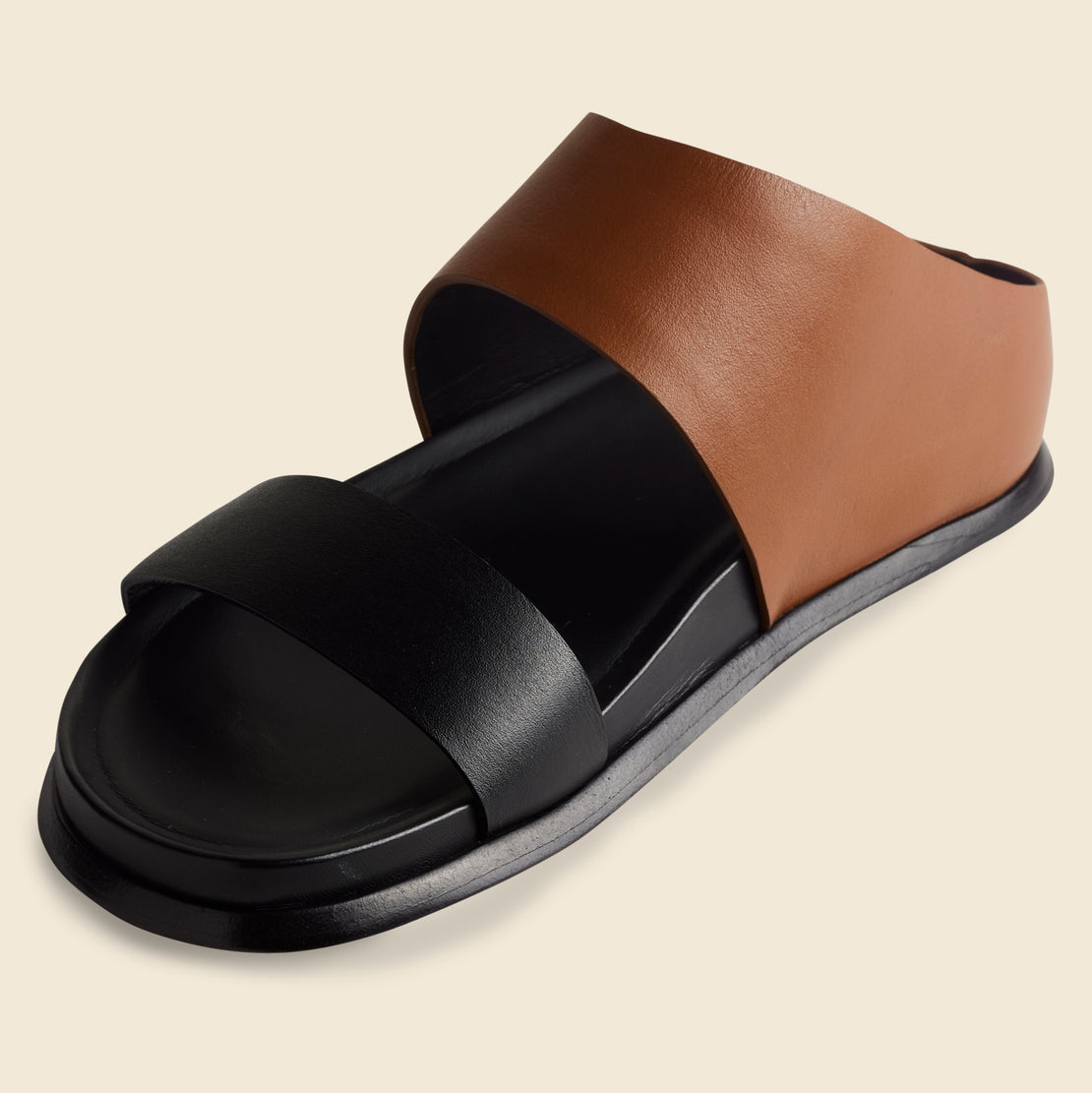 Formosa Slide - Black/Brown - Wal & Pai - STAG Provisions - W - Shoes - Sandals