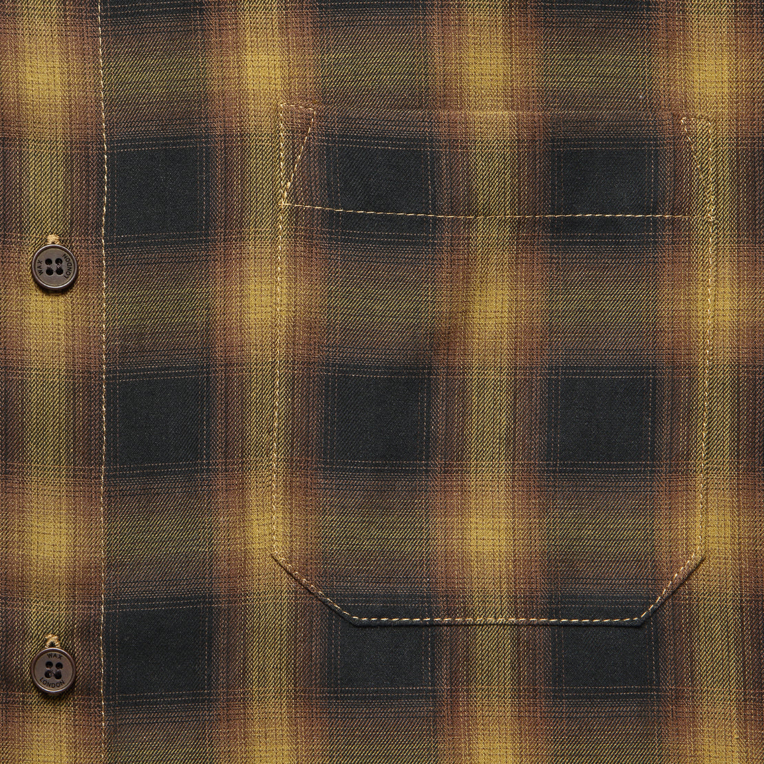 OZ Shirt - Brown Berkley Check - Wax London - STAG Provisions - Tops - L/S Woven - Plaid