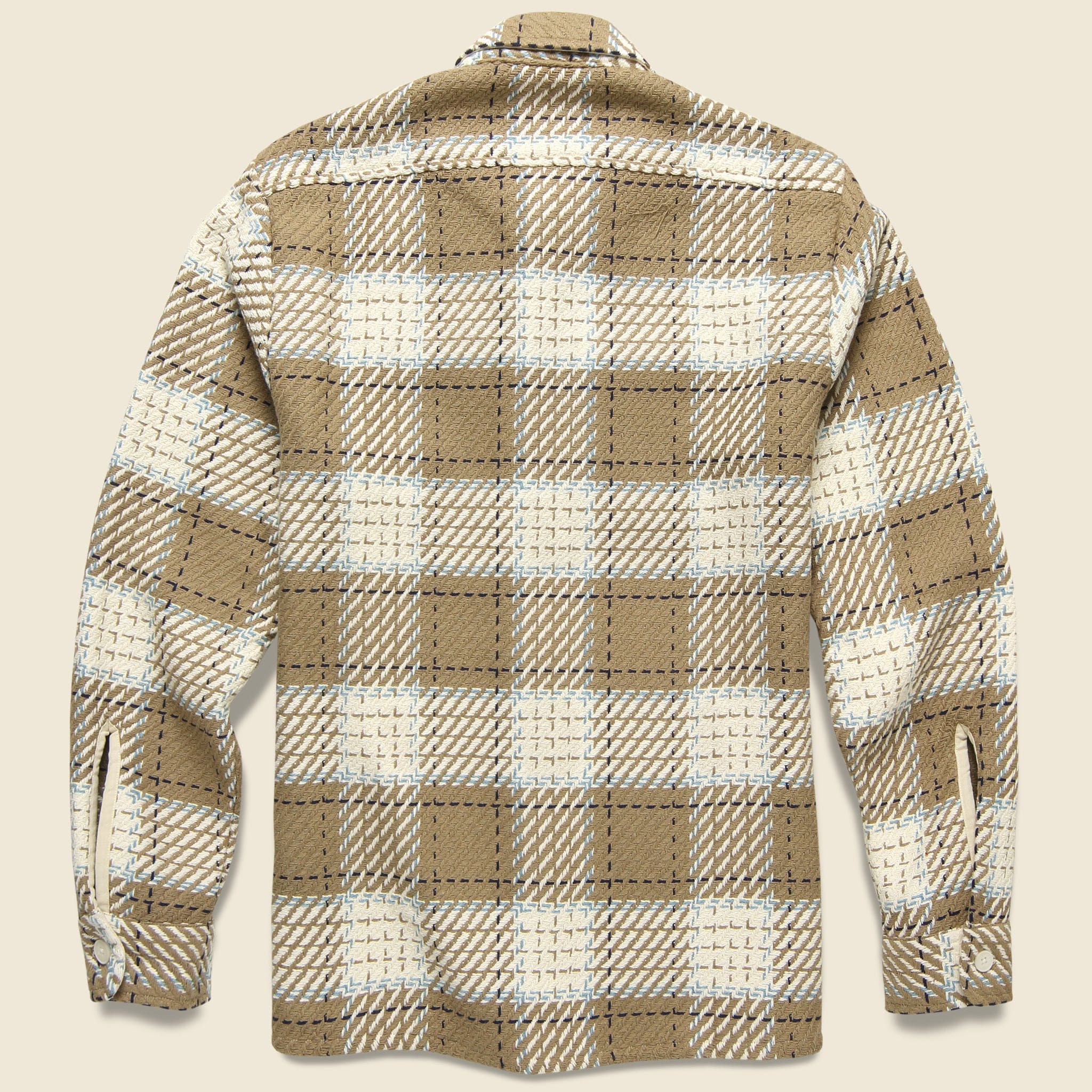 
                          Whiting Milton Overshirt - Natural - Wax London - STAG Provisions - Tops - L/S Woven - Plaid
                        