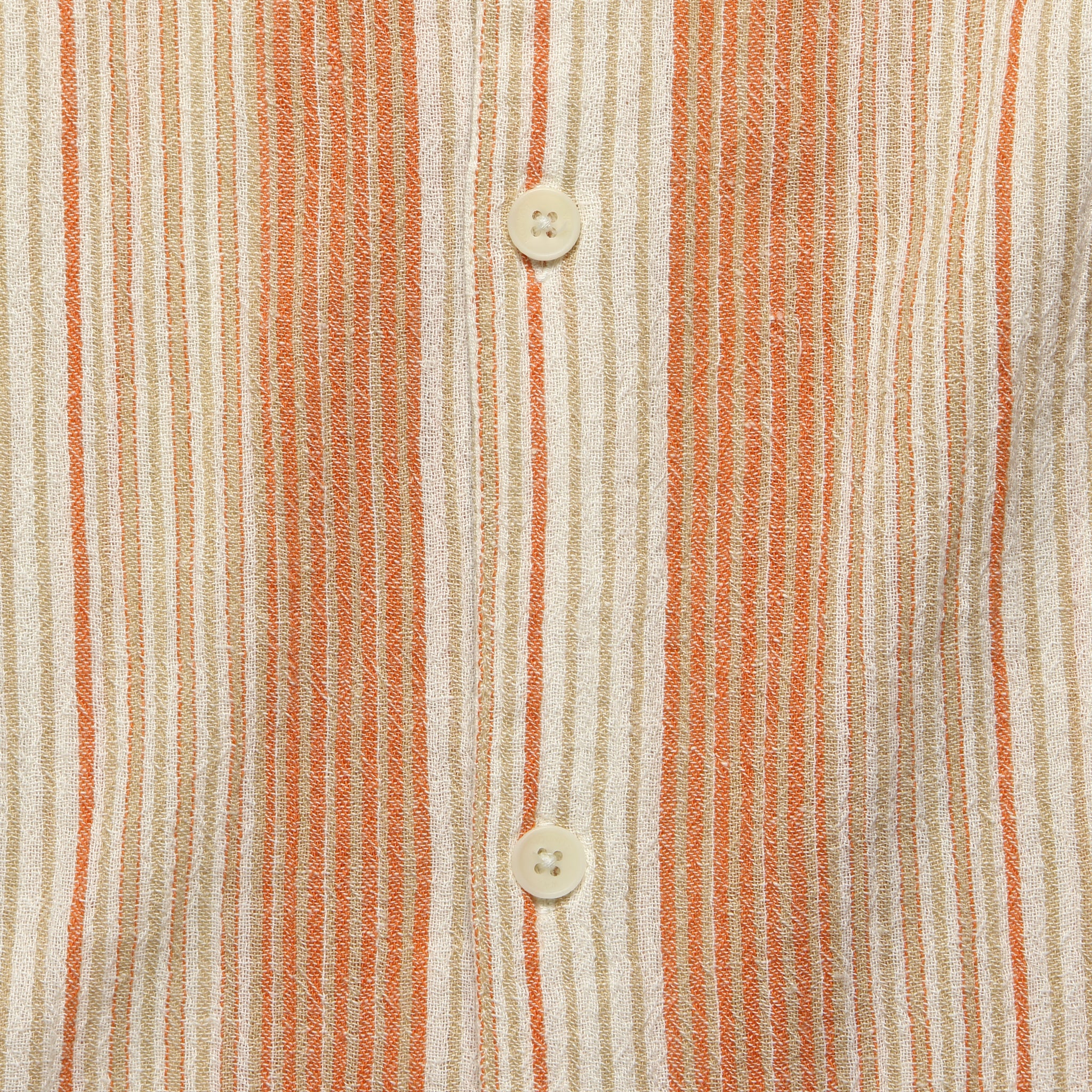 
                          Crinkle Stripe Shirt - Orange - Wax London - STAG Provisions - Tops - S/S Woven - Stripe
                        