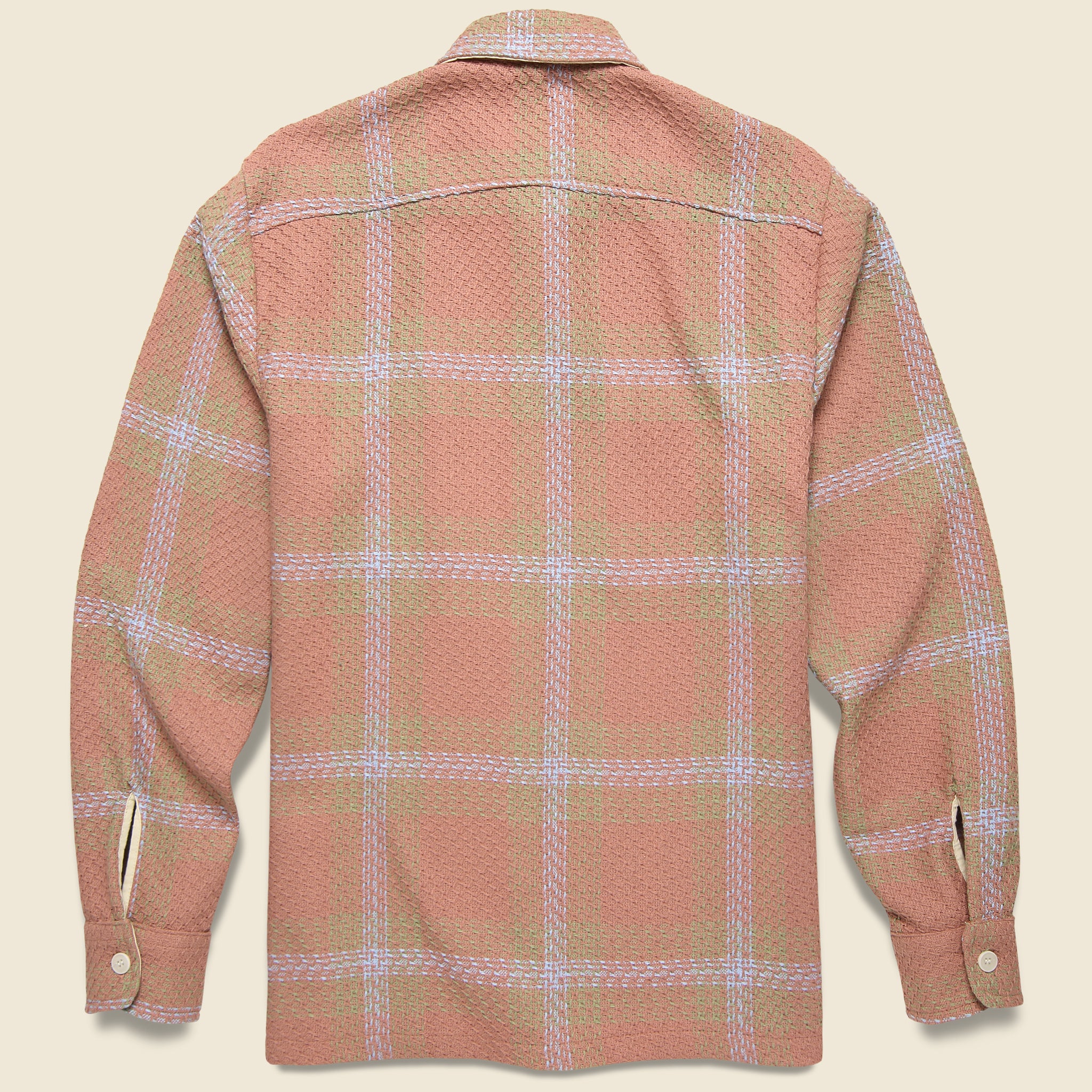 
                          Mio Whiting Overshirt - Pink/Blue - Wax London - STAG Provisions - Tops - L/S Woven - Plaid
                        