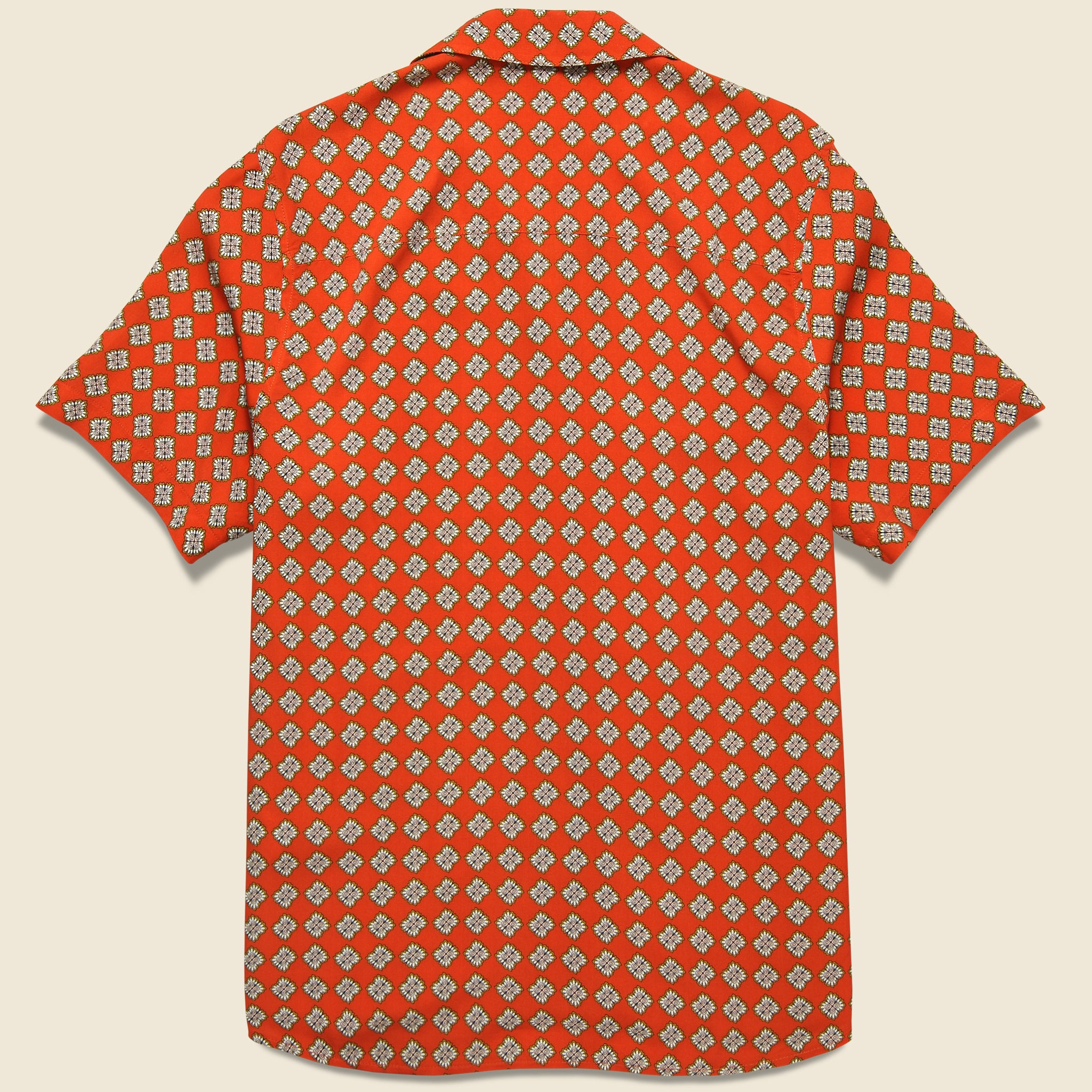 
                          Didcot Shirt - Amalfi Red - Wax London - STAG Provisions - Tops - S/S Woven - Other Pattern
                        