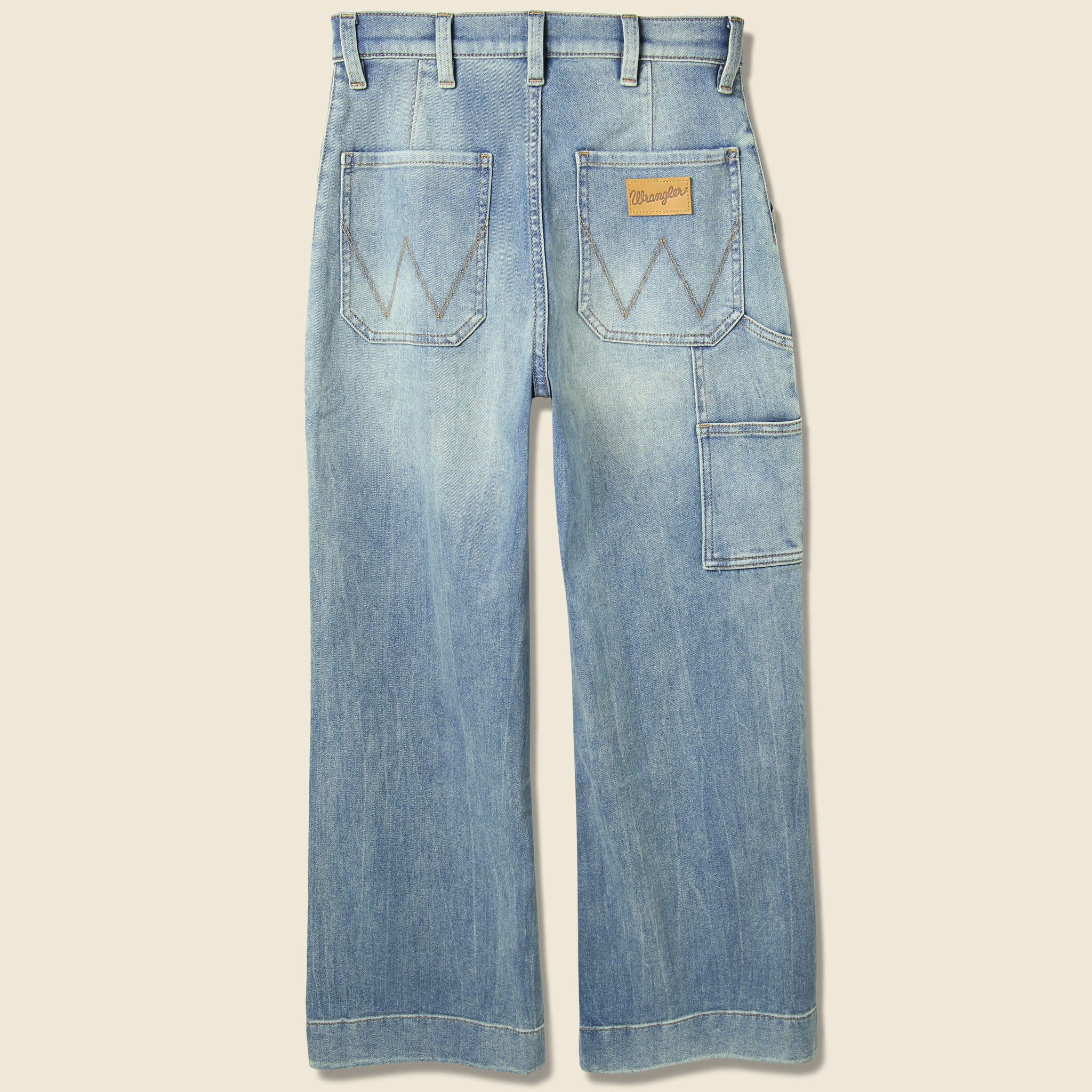 
                          Wide Leg Utility Crop Jean - Hurricane Blue - Wrangler - STAG Provisions - W - Pants - Denim
                        