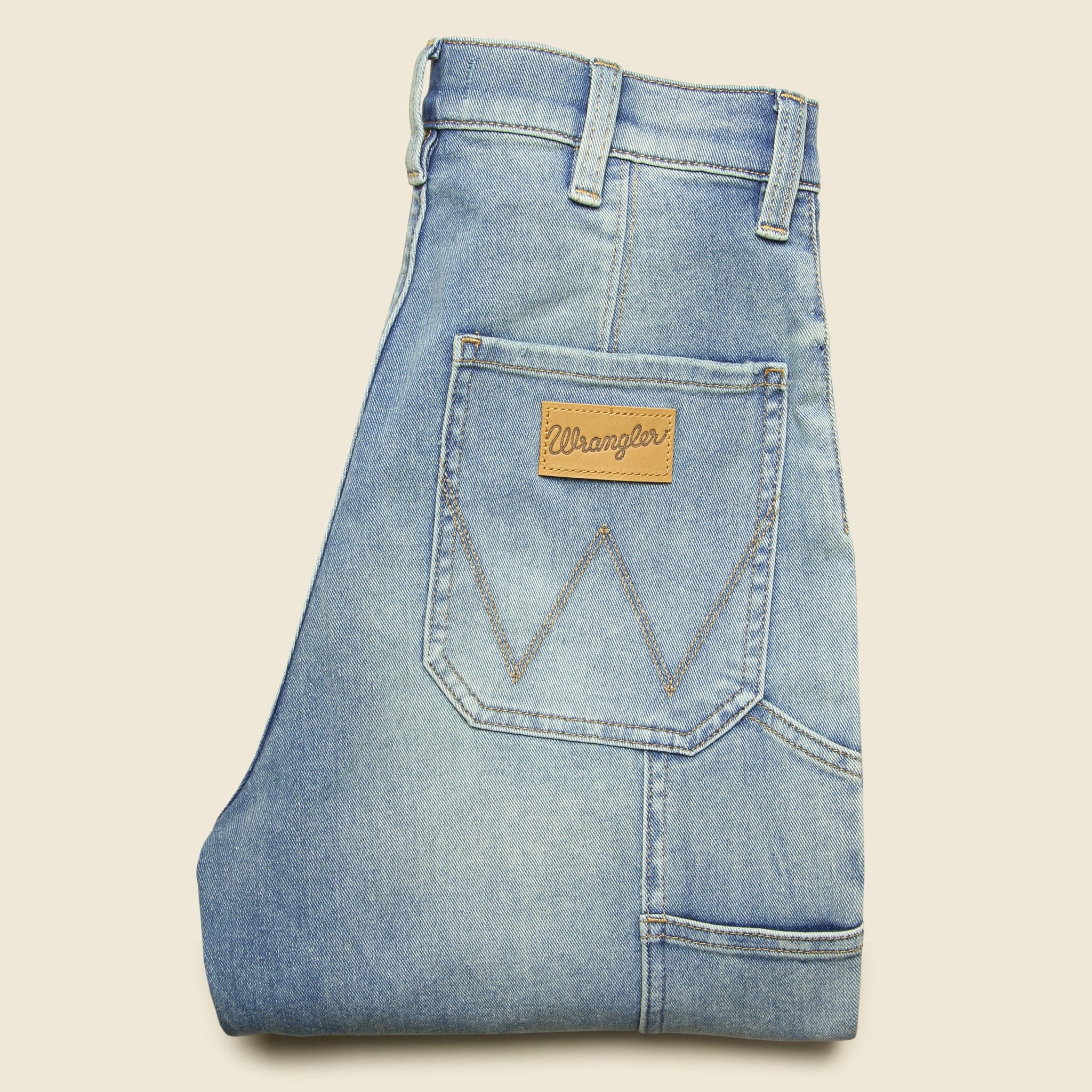 
                          Wide Leg Utility Crop Jean - Hurricane Blue - Wrangler - STAG Provisions - W - Pants - Denim
                        