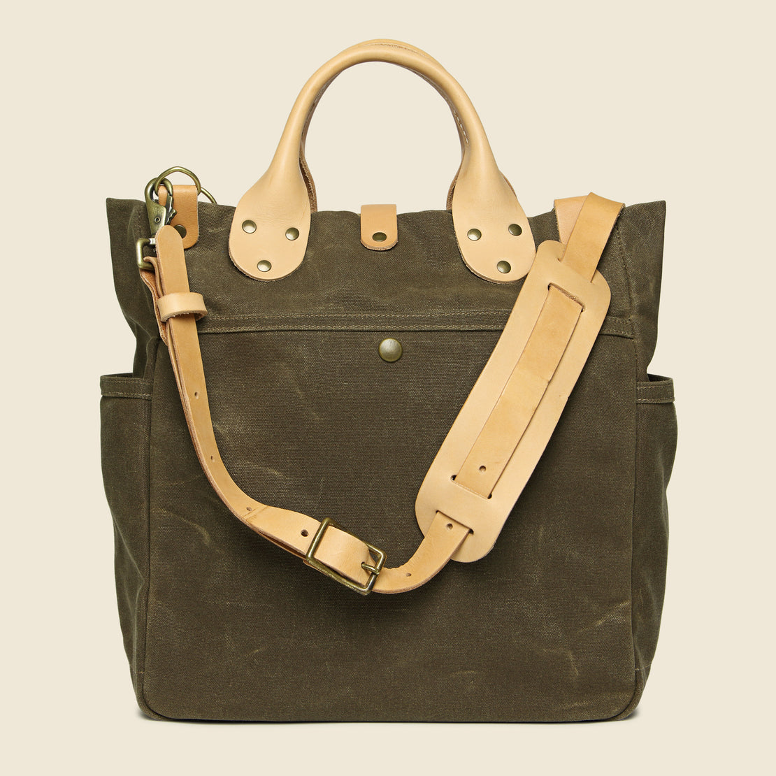 Garrison Waxed Canvas Carry-All - Tan/Natural
