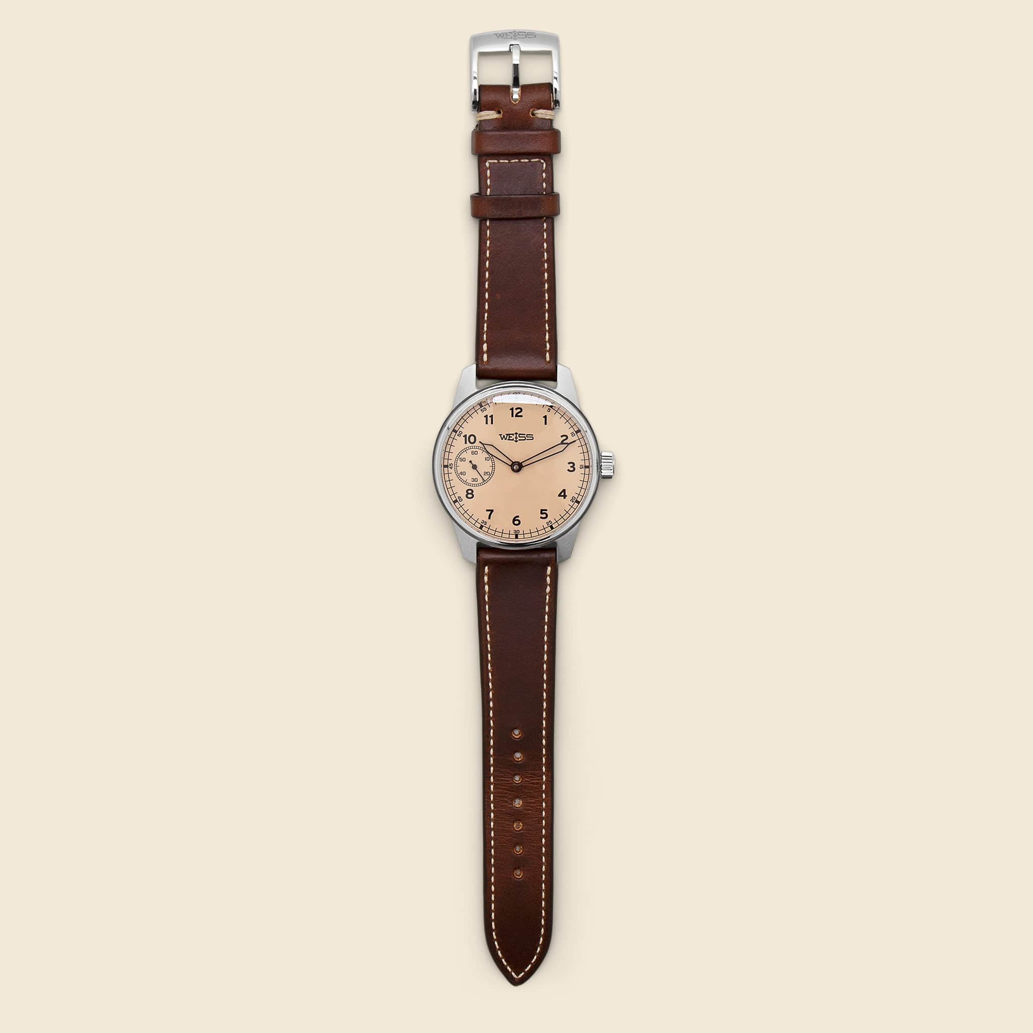 
                          Standard Issue Field Watch 42mm - Latte/Brown - Weiss Watch Co - STAG Provisions - Accessories - Watches
                        