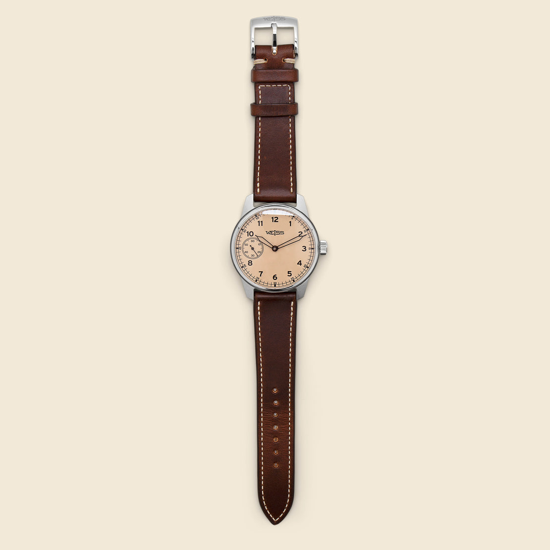 Standard Issue Field Watch 42mm - Latte/Brown - Weiss Watch Co - STAG Provisions - Accessories - Watches