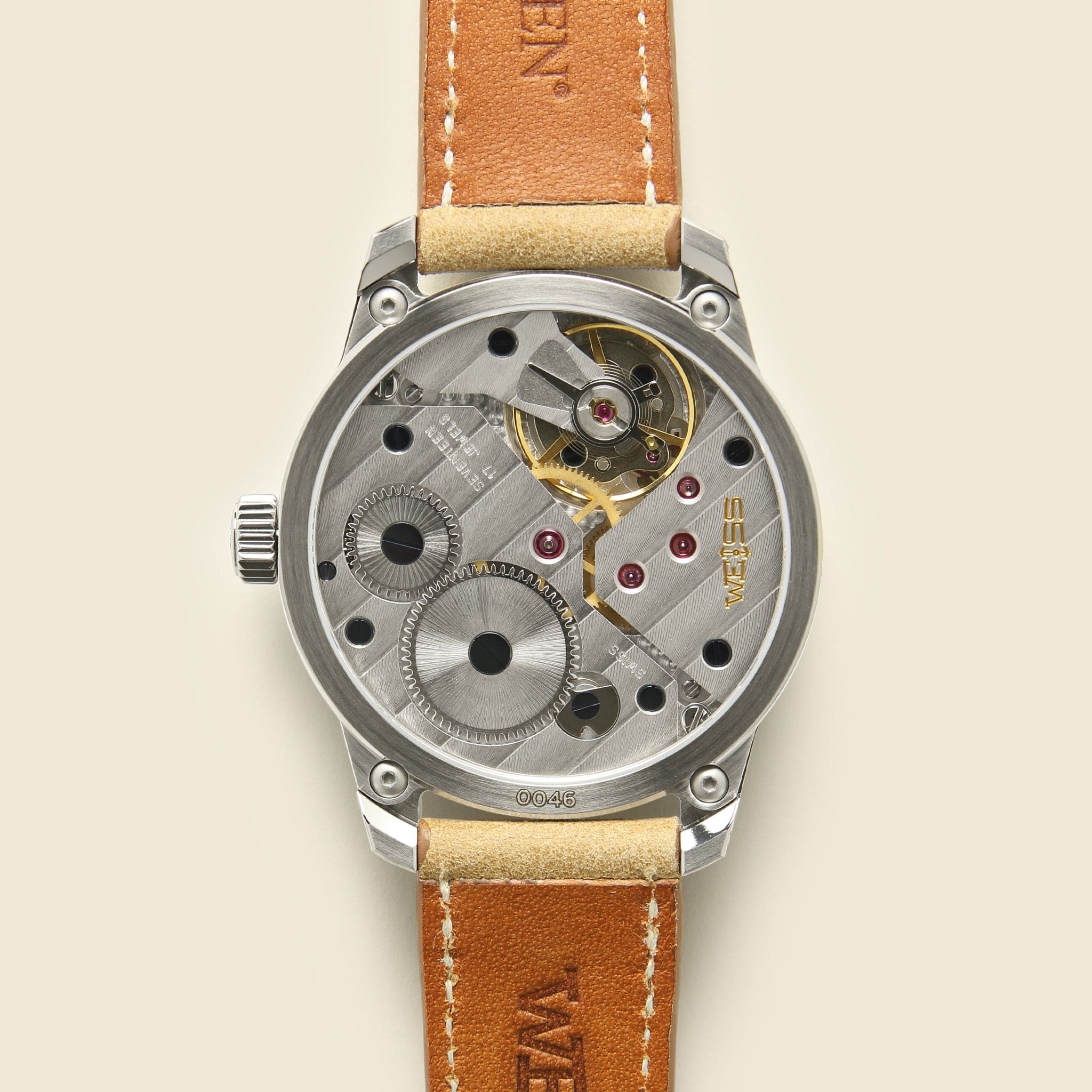 Standard Issue Field Watch 42mm - Blue/Brown - Weiss Watch Co - STAG Provisions - Accessories - Watches
