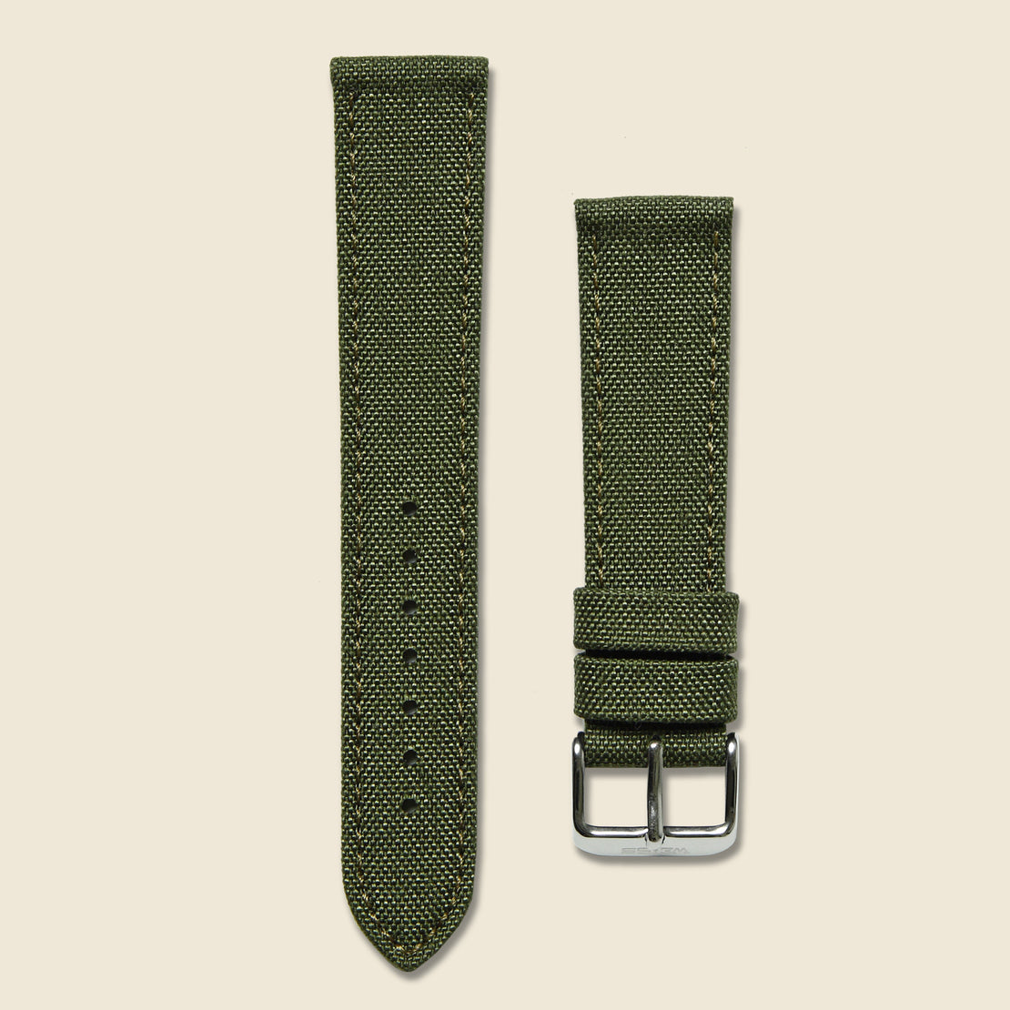 Weiss Watch Co Canvas Watch Band - Olive