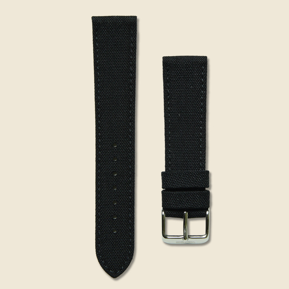 Weiss Watch Co Canvas Watch Band - Black