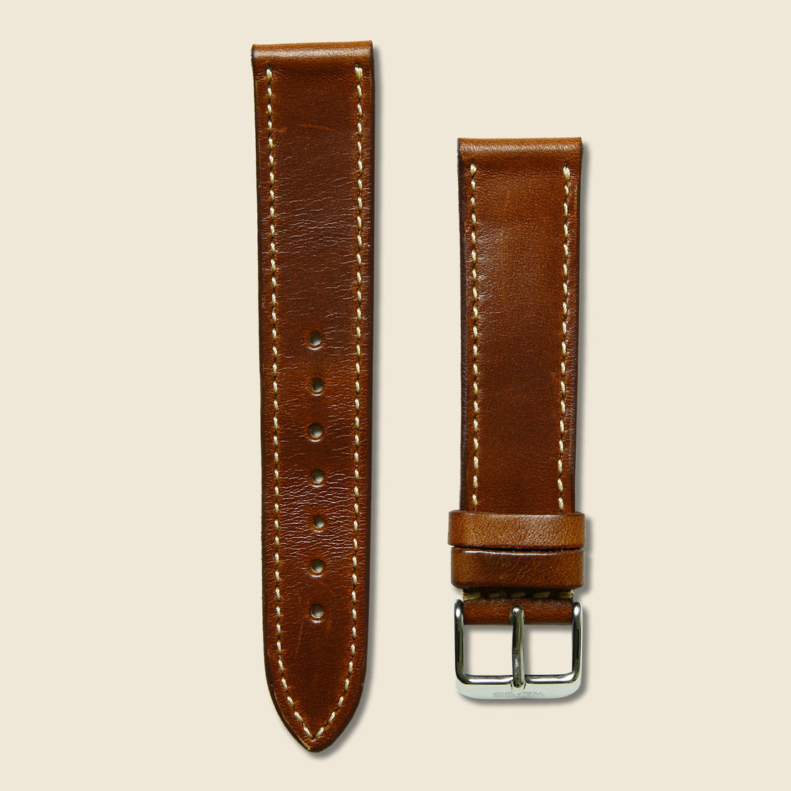 Weiss Watch Co Horween Leather Watch Band - Natural