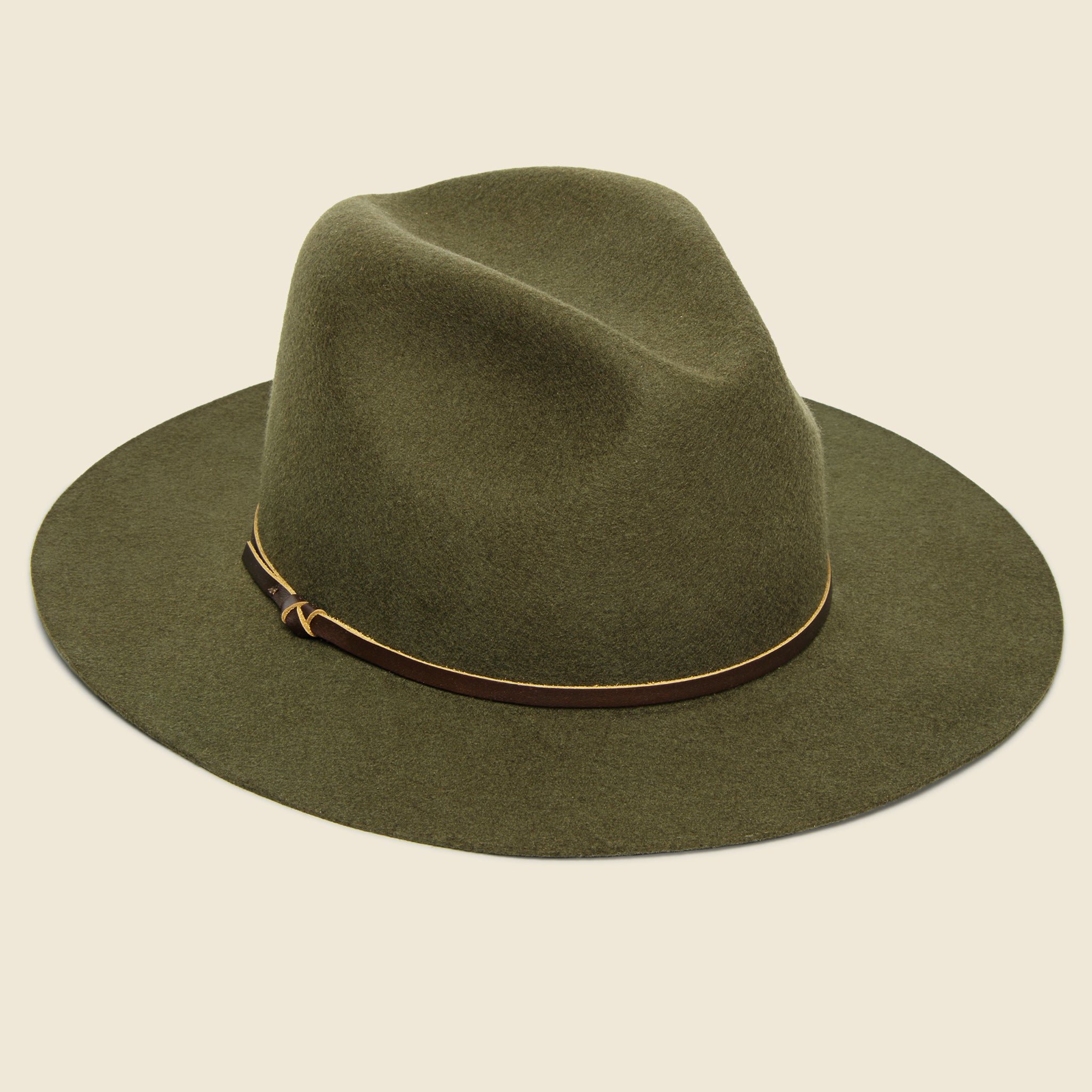 Paul Fedora - Olive - Yellow 108 - STAG Provisions - Accessories - Hats