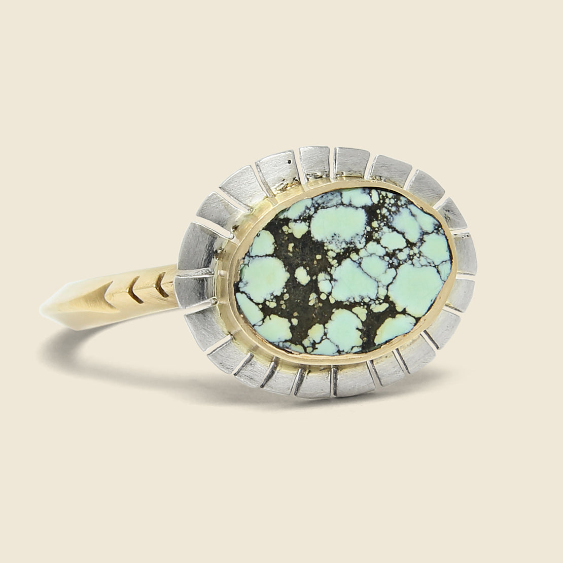 Young in the Mountains Equinox Ring - Peacock Turquoise